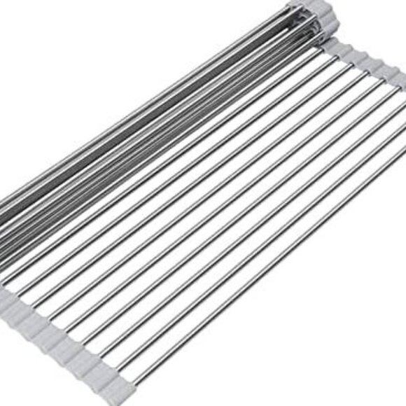 Curtis Stone Roll Up Drying Rack Trivet Gray NEW - Picture 4 of 4